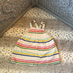 Mini Boden halter dress baby girls 12-18 months rainbow stripes girlhoodcore